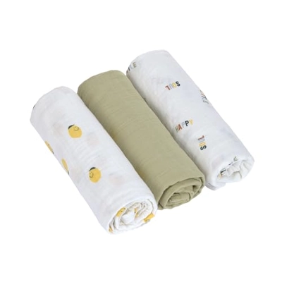 Mussola 100% Cotone organico - 85x85 cm