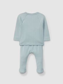 Completo tre pezzi in jersey a coste 5s128