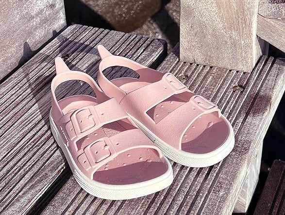 Ciabatte da spiaggia in gomma irky veg - old pink/white