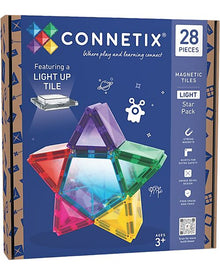 2 in 1 Set Costruzioni e Lampada Stella - 28 Pezzi - 100% Plastica ABS Atossica