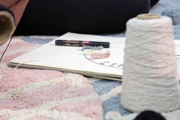 Tappeto rotondo ABC Nude Vintage Natural - 150cm - Lavabile in lavatrice