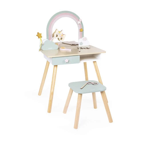 Tavolino da trucco con sedia