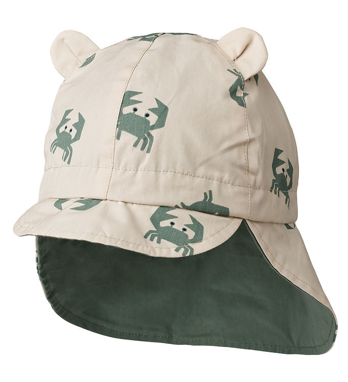 Cappello da sole reversibile Gorm Crab Sandy - Con lacci