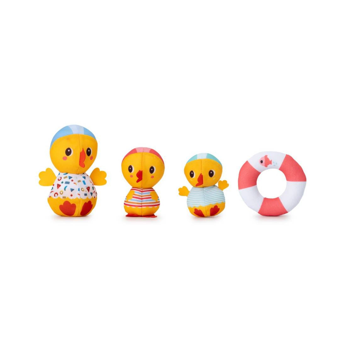 Famiglia di anatre - gioco da bagno