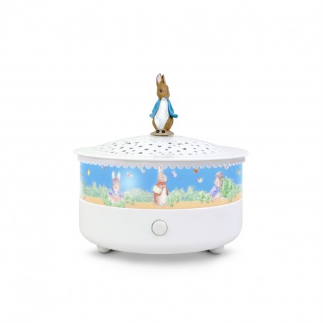 Luce notturna - Proiettore di stelle 14 cm - Musicale - Rilevatore di pianto - Ricaricabile tramite USB