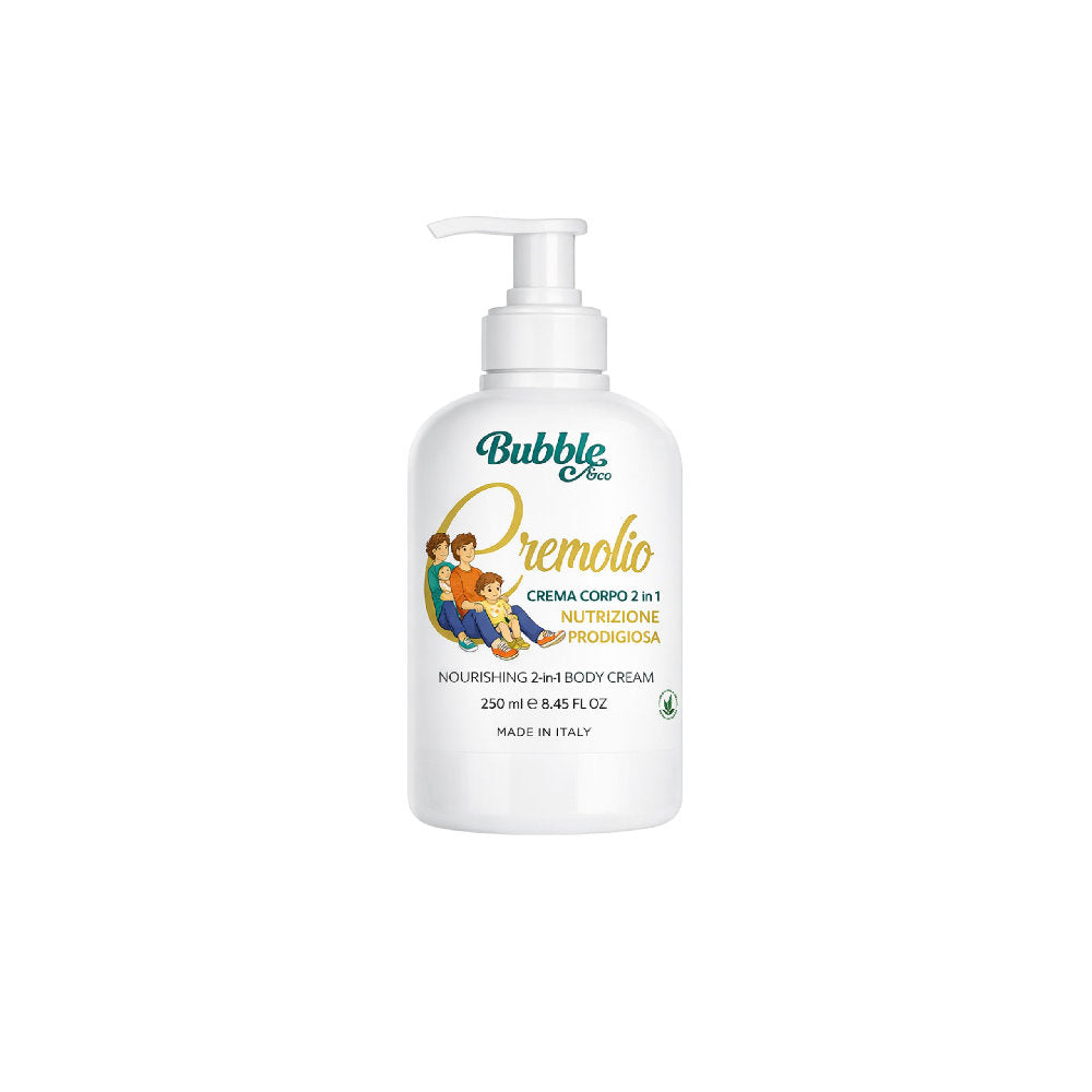 Cremolio Crema Corpo 2 in 1 Nutriente ed Elasticizzante ad Azione Olio-Crema (0+ Anni, Gravidanza e Tutta la Famiglia)- 250ml