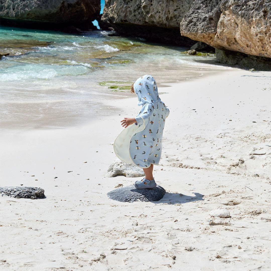 Poncho e telo da spiaggia reversibile