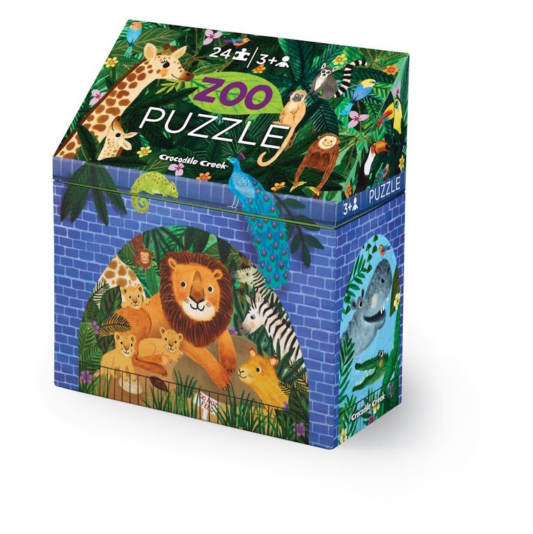 Puzzle 24 pezzi - con scatola a forma di edificio