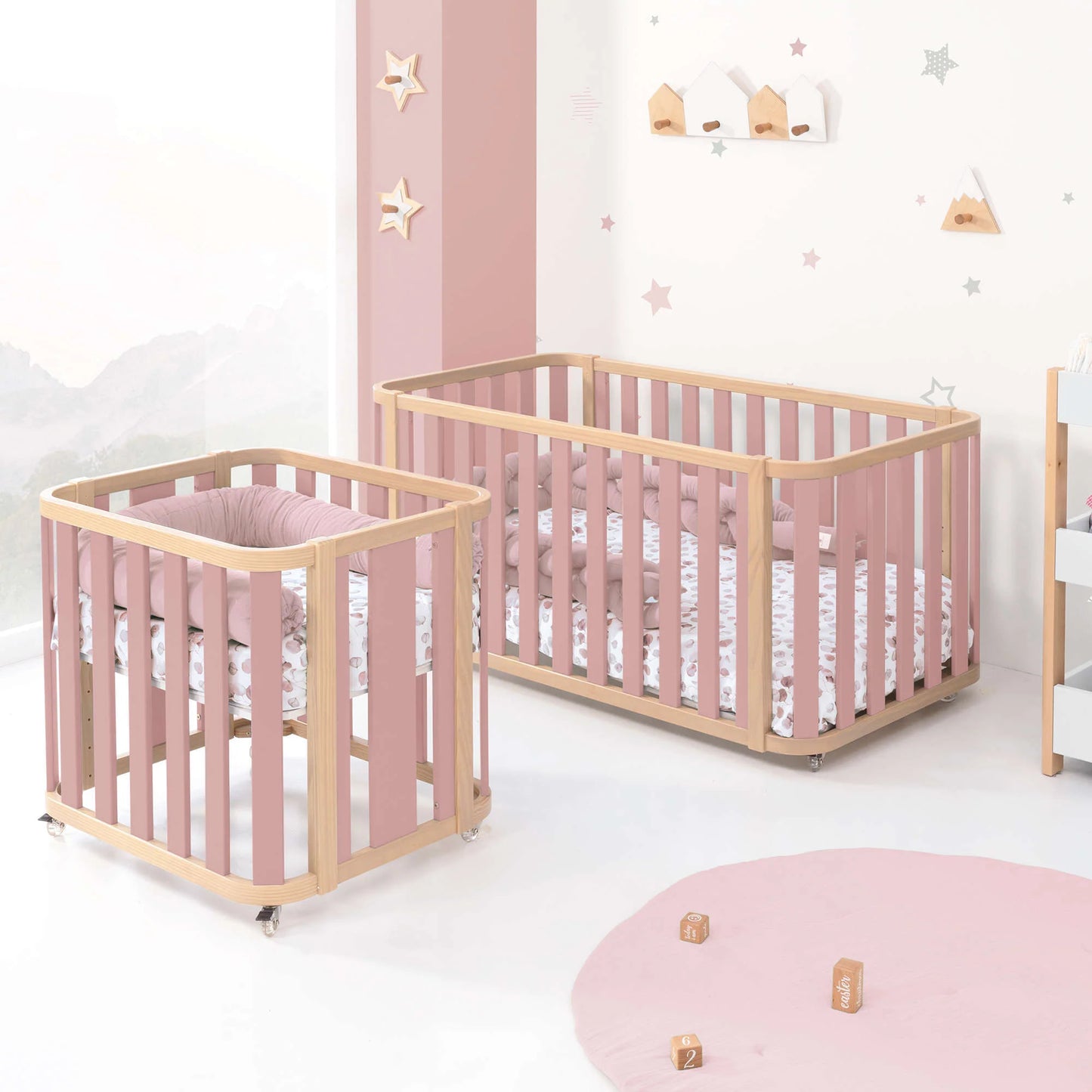 Alondra - Lettino Crea 3 Plus Evolutivo 4in 1 - Culla-Lettino-Letto montessoriano-Scrivania