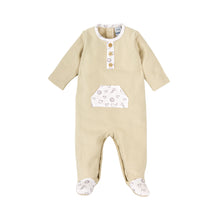 TUTINA INTERA FELPATA APERTURA FRONTALE SABANA