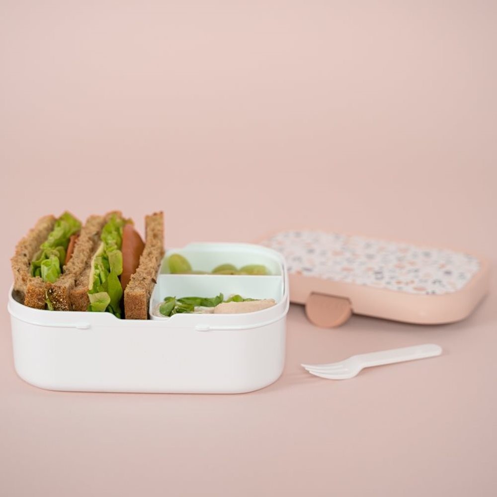 Lunch Box con divisori - Porta pranzo con forchetta