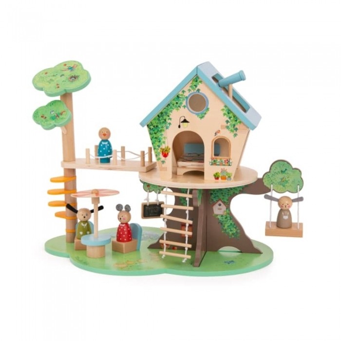 Casa sull'albero con mobili in legno - legno fsc® - dai 3 anni