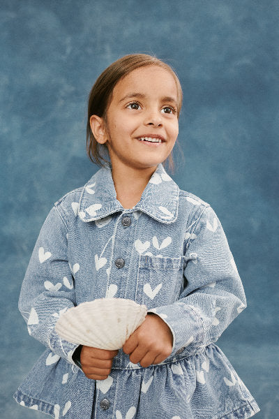 Kenza overshirt in denim - 100% morbido cotone