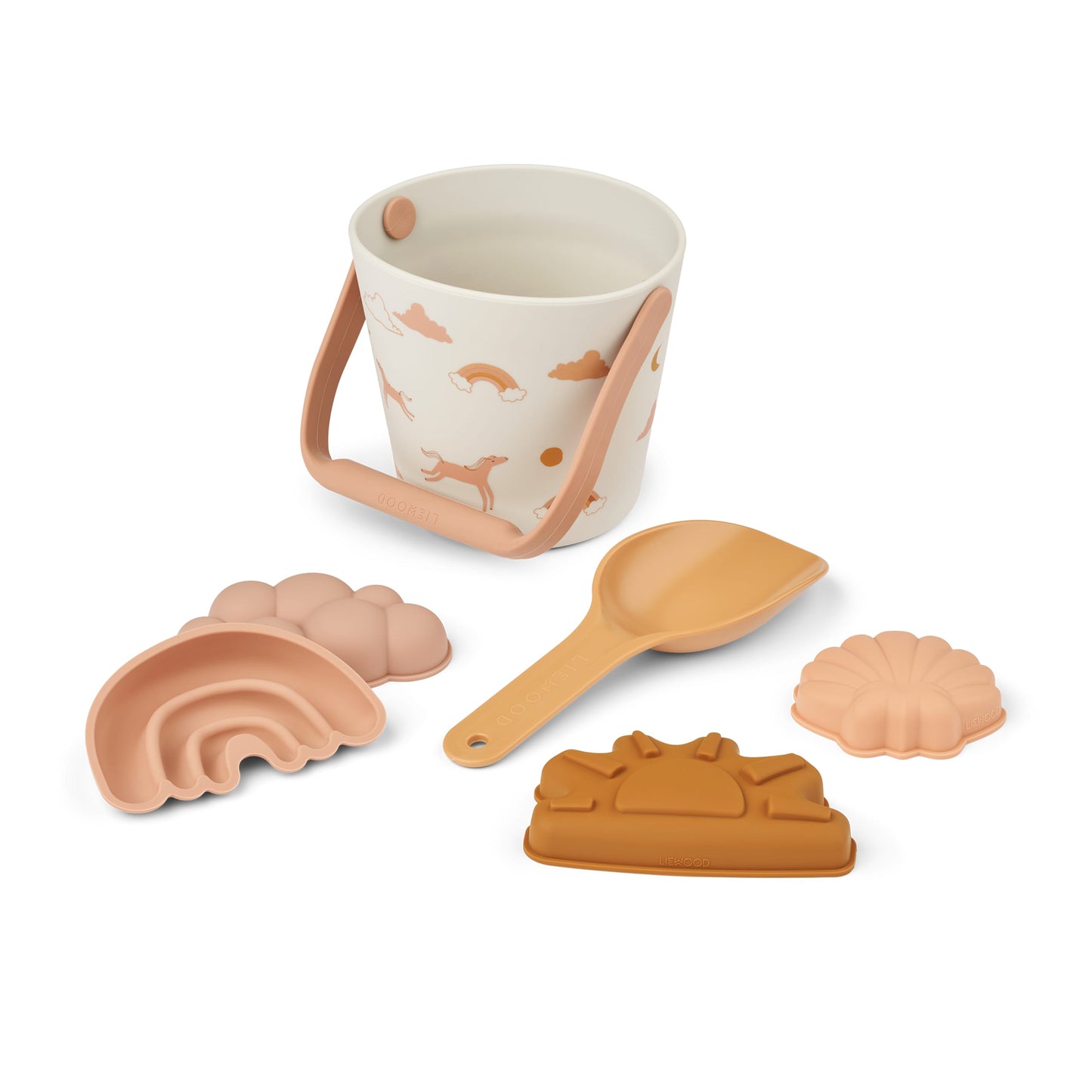 Set giochi per la spiaggia Gilma - Secchiello in Silicone e Formine