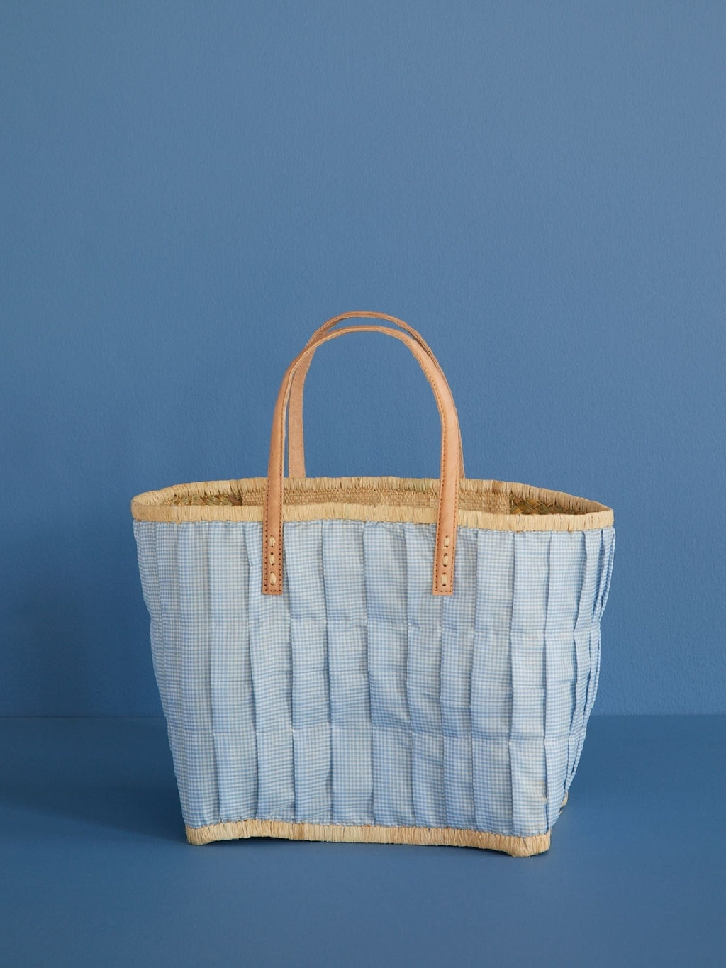 Borsa Media Rafia Blu