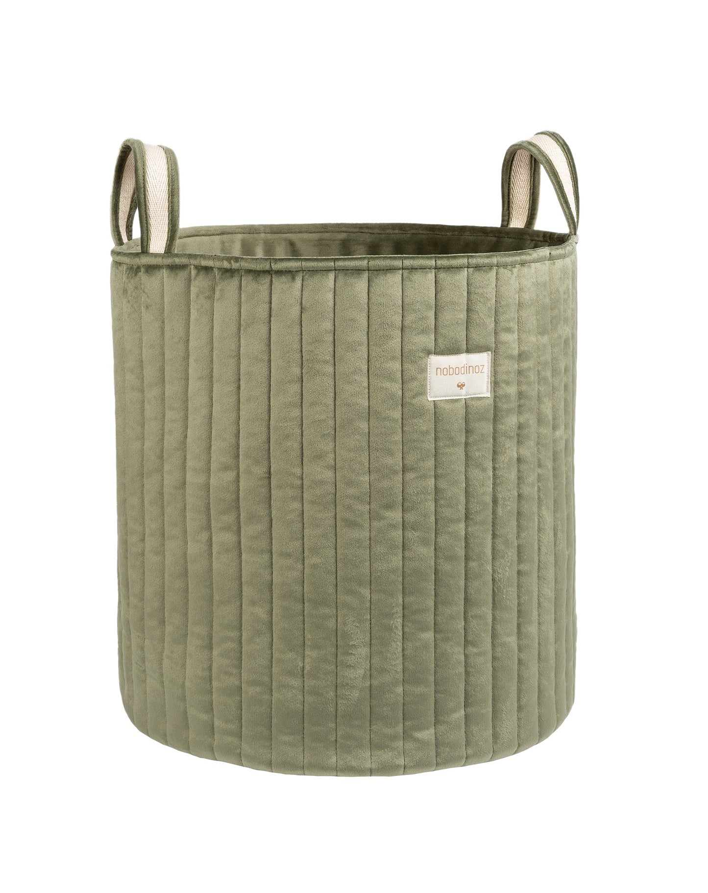 Cesta portagiochi savanna - velluto ecologico 40x35x35cm