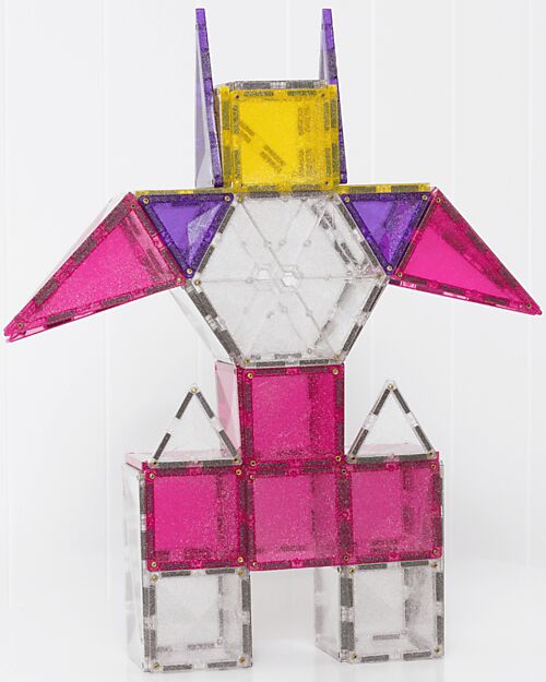 Set Unicorno Glitter - 56 Pezzi - 100% Plastica ABS Atossica