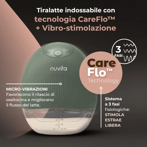 Tiralatte elettrico indossabile singolo a 3 fasi - Materno Flow