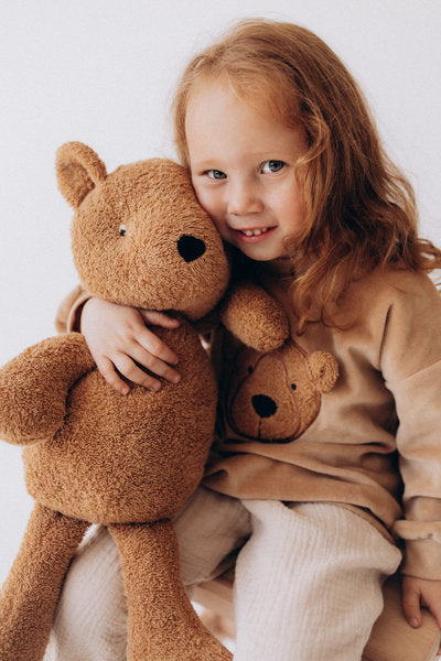 Peluche morbido Teddy - 90% Cotone organico