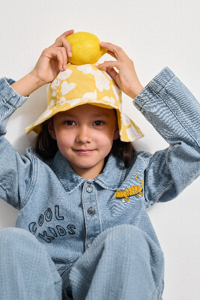 Overshirt in denim con ricami Kinsley - 100% Cotone