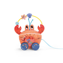 Granchio da trainare in legno