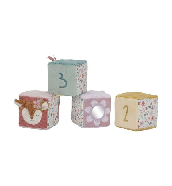 Set 4 Cubi Morbidi Sensoriali Fairy Garden Little Dutch (0+ Mesi)