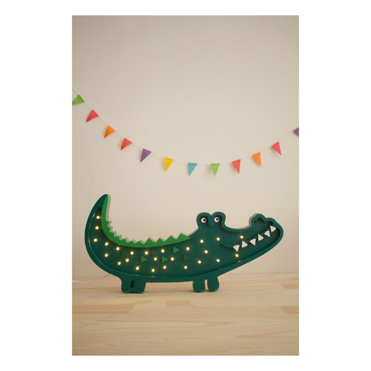 Lampada Coccodrillo Verde Little Lights - Lampada LED