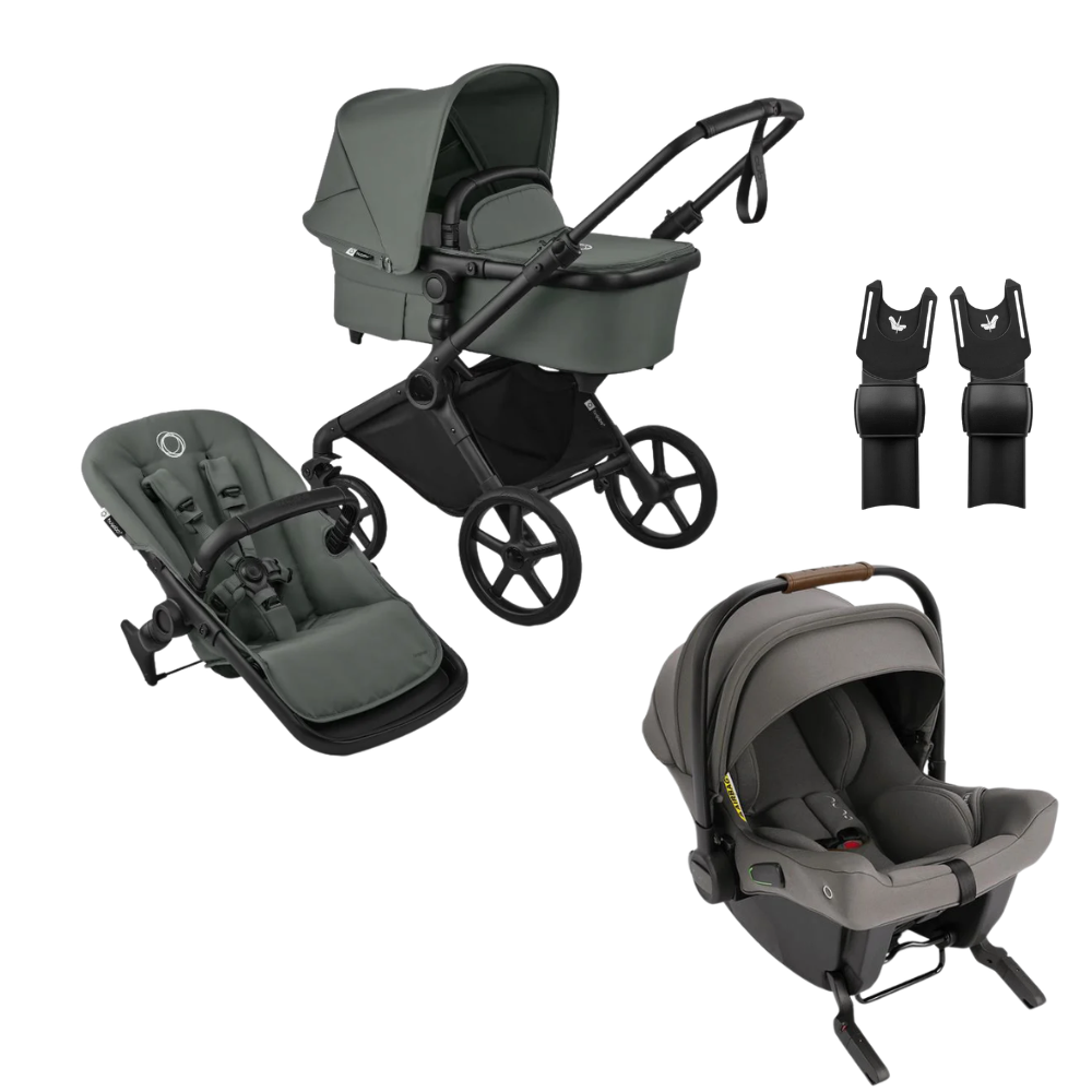 Bugaboo - Trio Fox Cub con ovetto con isofix