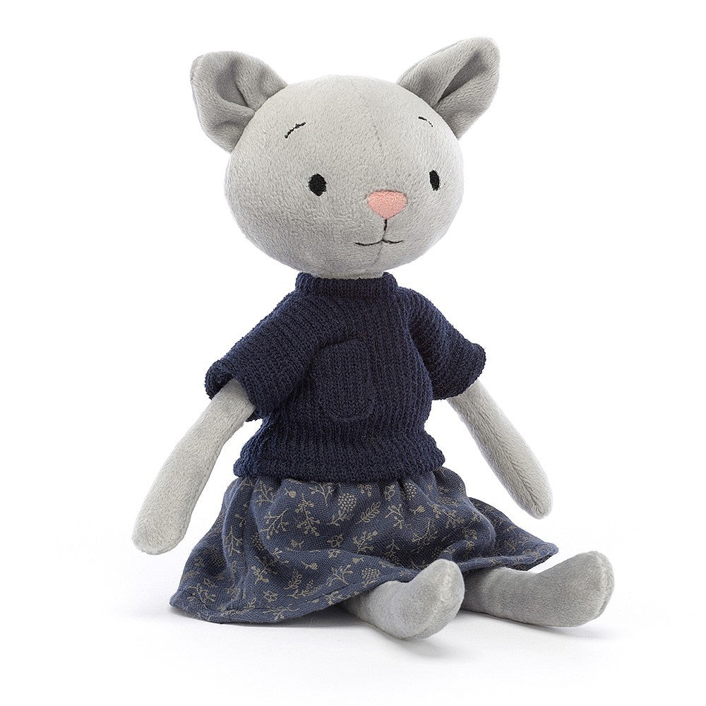 Peluche morbido Gattina Coquette