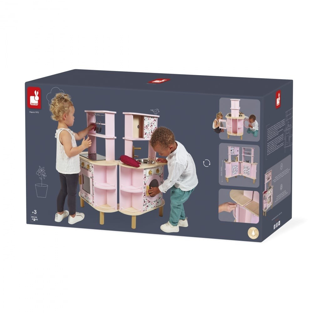 Cucina Twist in Legno - Cucina Bifacciale - 8 Accessori inclusi