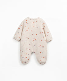 Tutina in jersey stampata  - 90% Cotone rigenerato