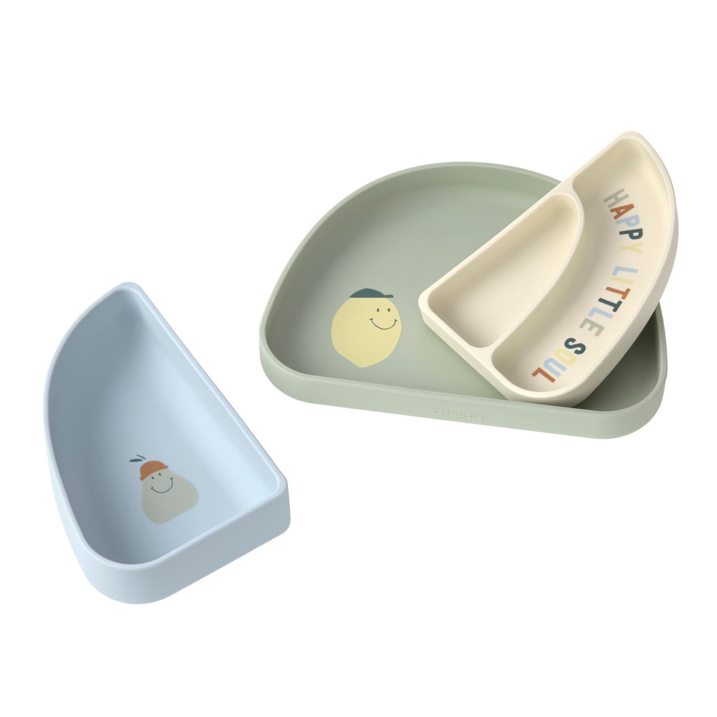 Set di piatti in silicone - 3 pezzi