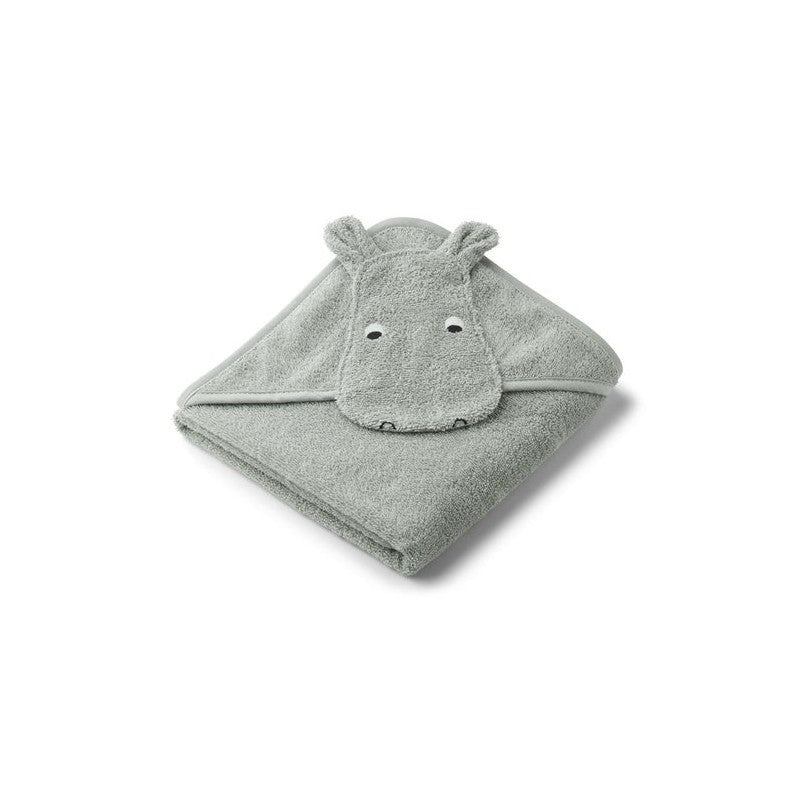 Accappatoio a triangolo baby Albert - con cappuccio - 100% Cotone biologico
