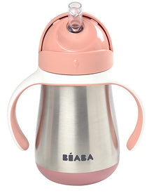 Tazza con cannuccia e manici in acciaio - 250ml