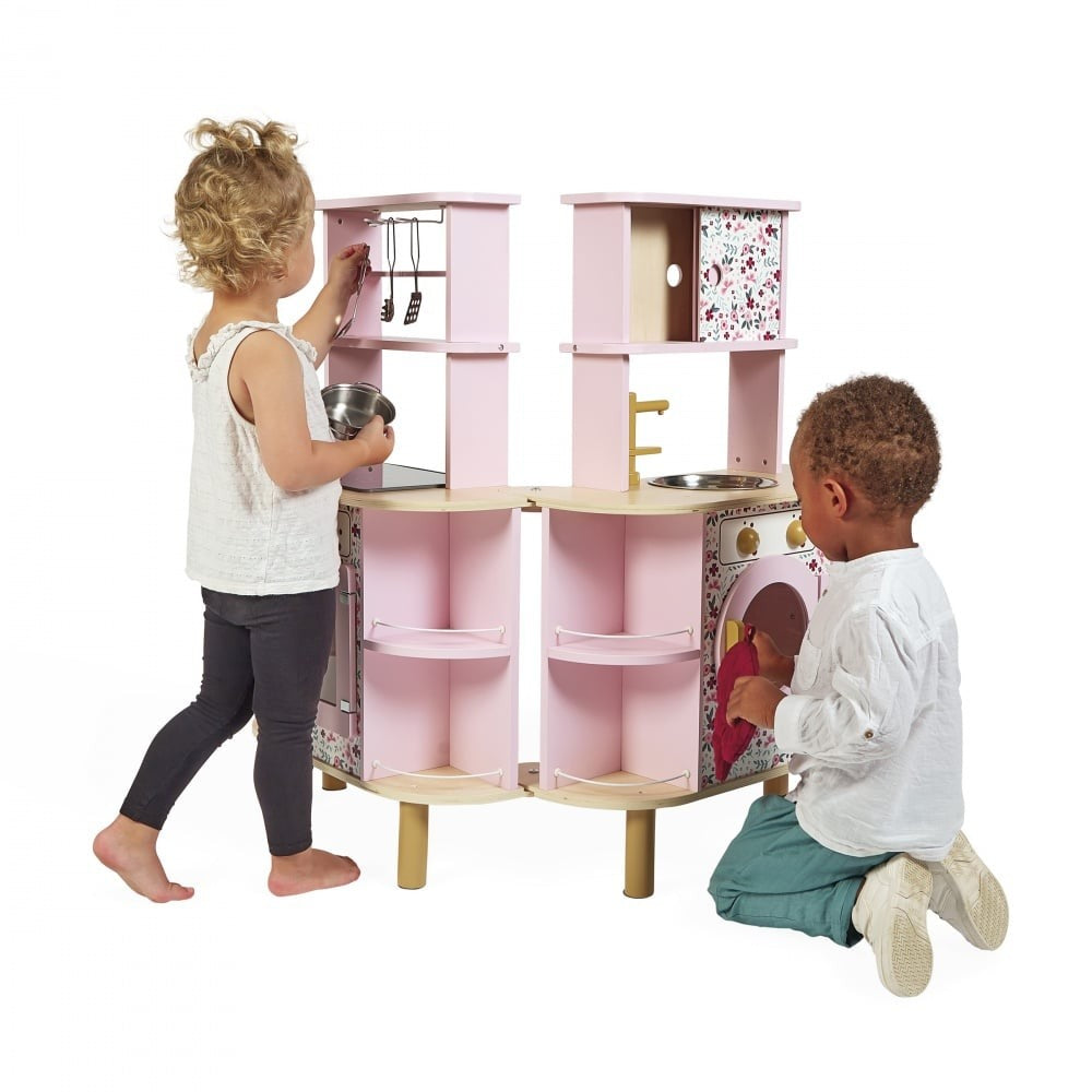 Cucina Twist in Legno - Cucina Bifacciale - 8 Accessori inclusi