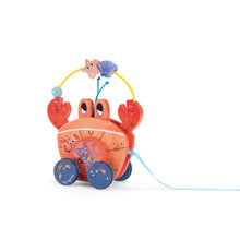 Granchio da trainare in legno