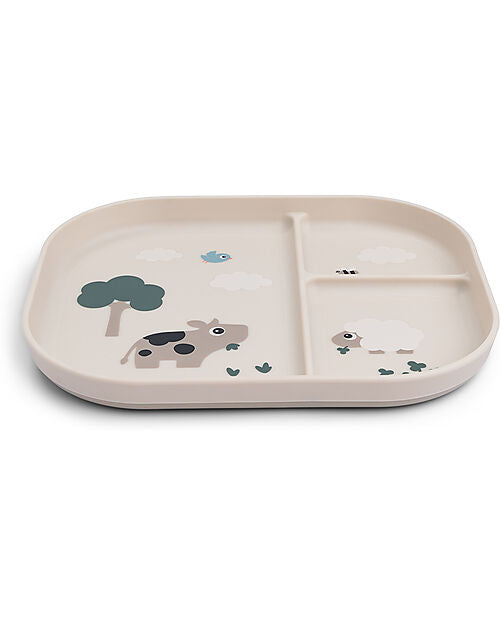 Piatto con Scomparti Tiny Farm - 100% PP Alimentare