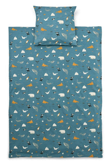 Set Copripiumino e federa Carl - 140x200 cm - 100% Cotone Biologico