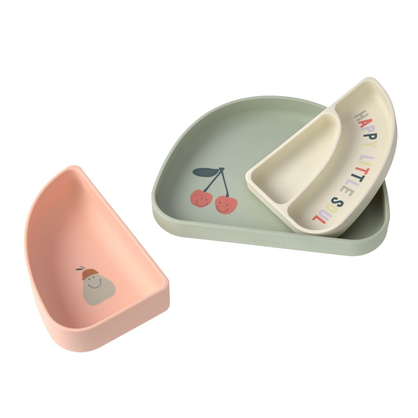 Set di piatti in silicone - 3 pezzi