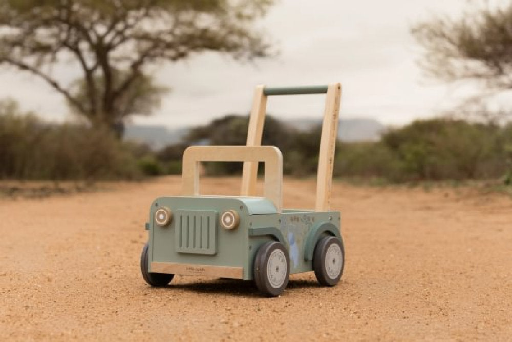Carrello Primi Passi da Safari in Legno 'Safari Friends' Little Dutch - Dai 18 mesi