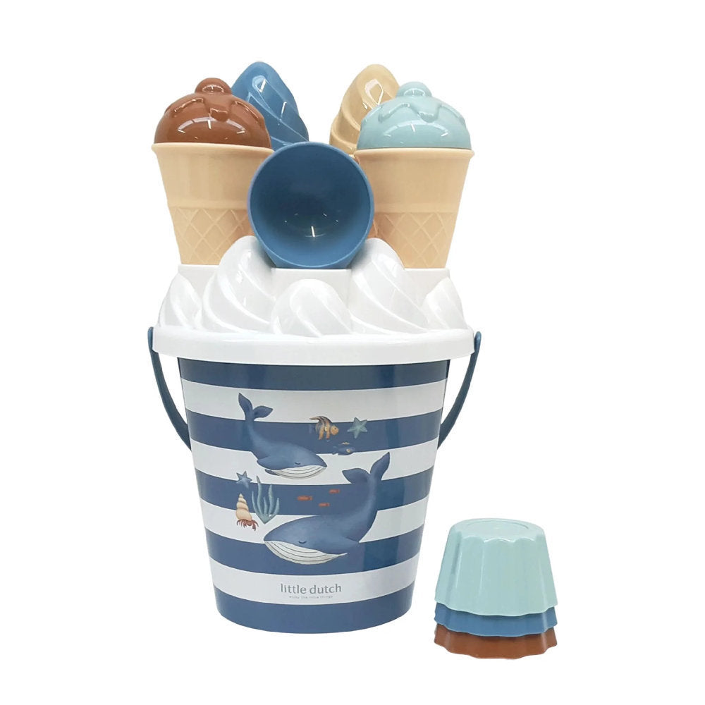 Set Secchiello Gelateria per Sabbia - 14 Pezzi per
