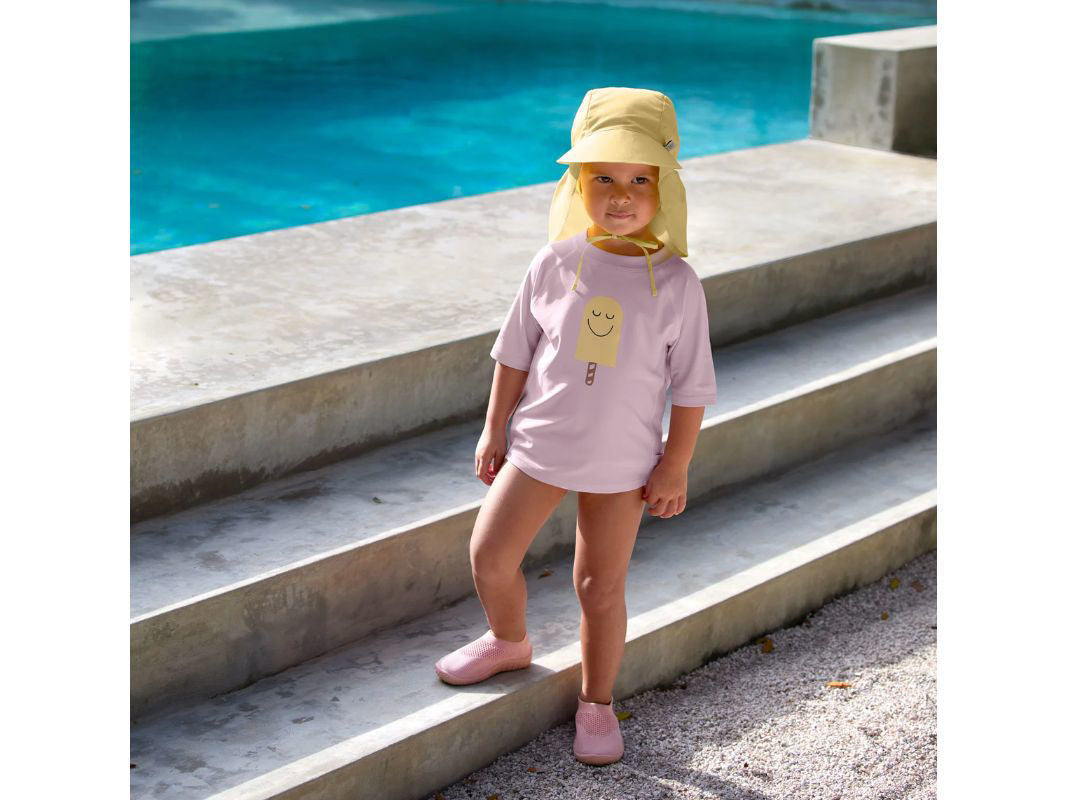 Maglia manica corta protezione UPF 60+ Popsicle Pale Pink