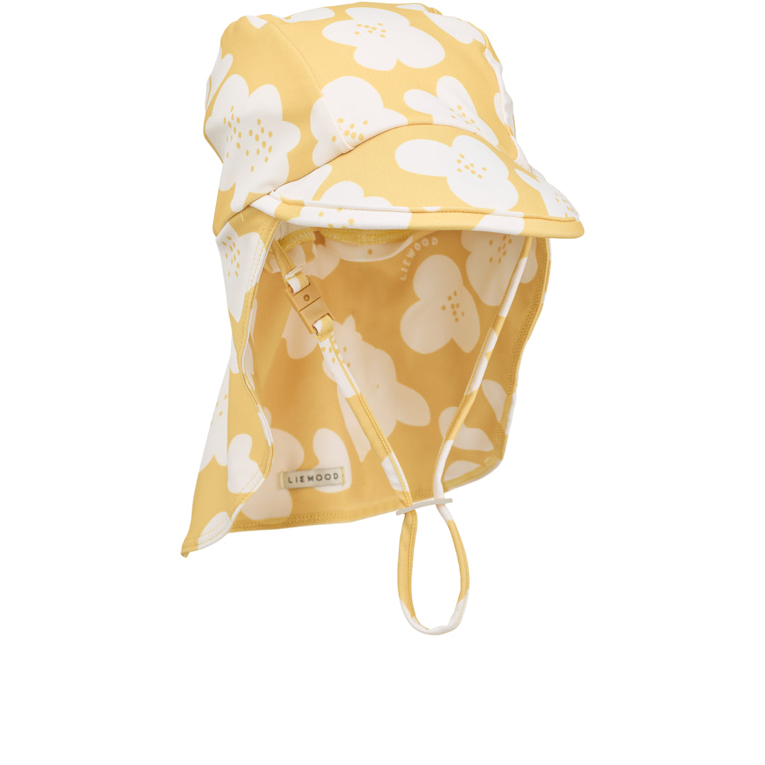 Cappellino da Bagno Anti-UV 40+ con Protezione Nuca - Cecilia - Tessuto riciclato