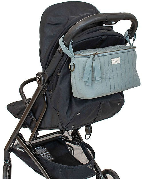 Borsa portaoggetti per passeggino - organizer passeggino - tessuto trapuntato