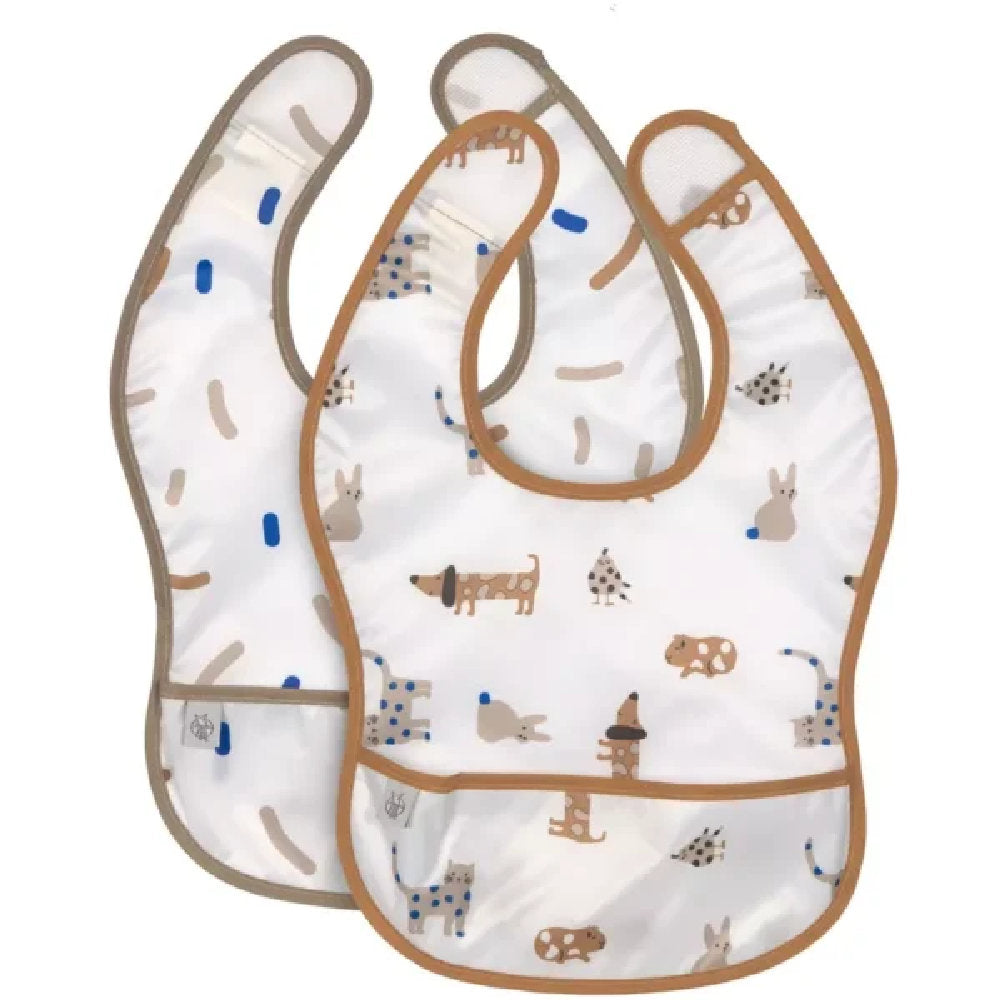 Bavaglino con velcro Waterproof - Confezione 2 pezzi