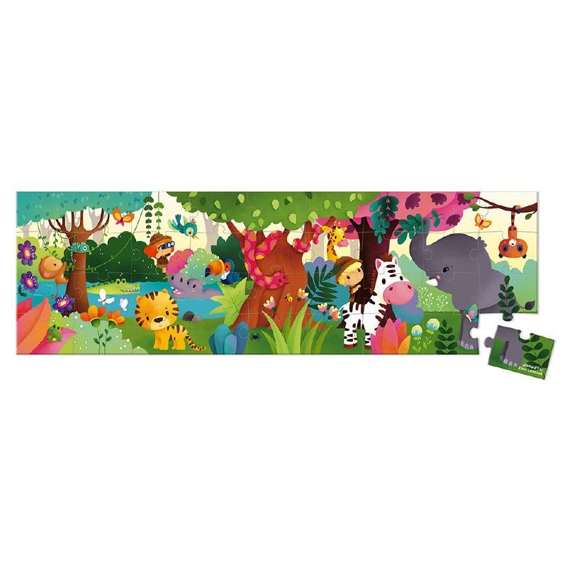Puzzle panoramico giungla 36pezzi