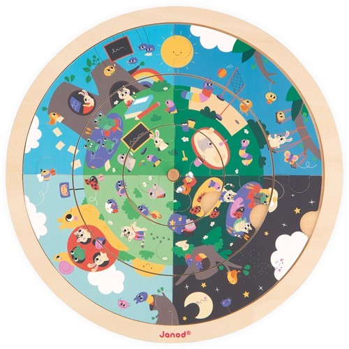 Il puzzle rotondo del giardino