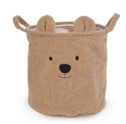 Cesto portaoggetti teddy brown - bello e morbido!