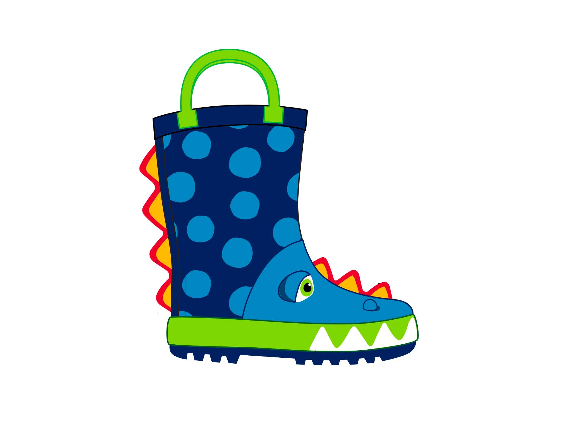 TIGGLE Stivali da pioggia draghetto – Dudu Infanzia
