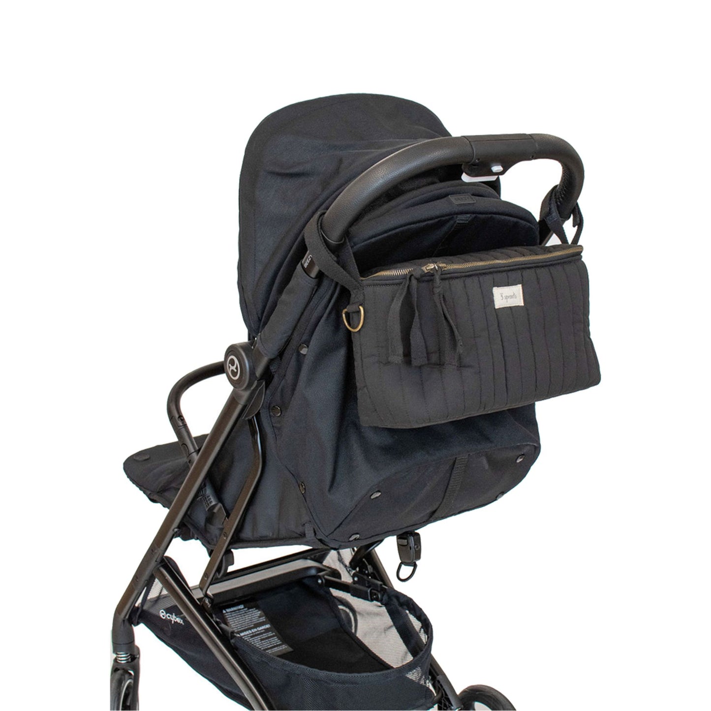 Borsa portaoggetti per passeggino - organizer passeggino - tessuto trapuntato